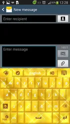 GO Keyboard Gold Glow Theme screenshot