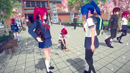 Anime High School Girl Life 3D screenshot