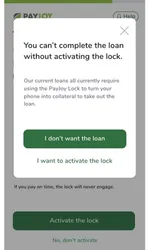PayJoy screenshot