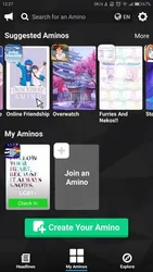 Amino screenshot