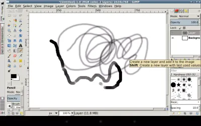 GIMP Inkscape screenshot