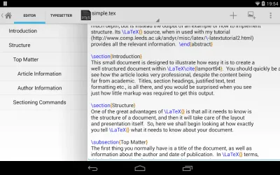 Latex Editor screenshot