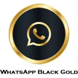 Whatsapp Black Gold logo