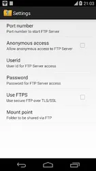WiFi FTP Server screenshot