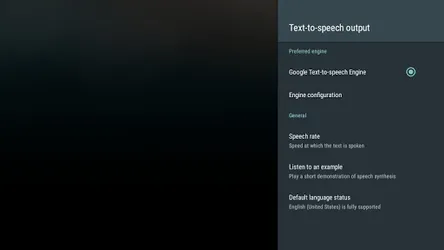 Speech Services by Google screenshot