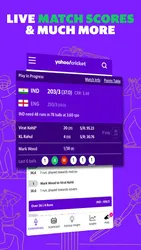 Yahoo Cricket App screenshot