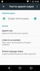 Speech Services by Google screenshot