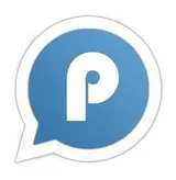 Blue WhatsApp logo