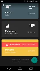 Weather Timeline screenshot