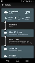 Weather Timeline screenshot