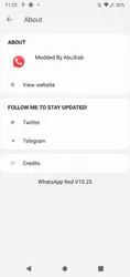 Red WhatsApp screenshot