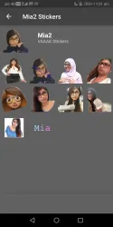 Mia Khalifa WAStickers screenshot