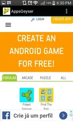 AppsGeyser Mobile screenshot