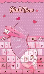 Pink Bow GO Keyboard Theme screenshot