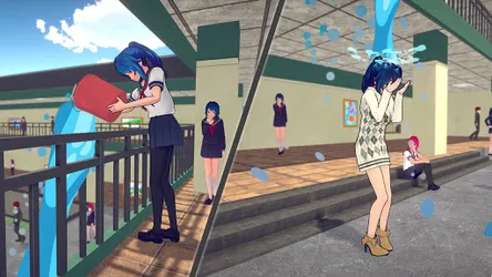 Anime High School Girl Life 3D screenshot
