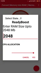 Convert Memory to RAM screenshot