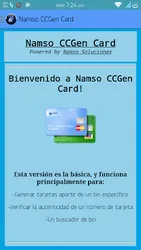 Namso CCGen Card Gold screenshot