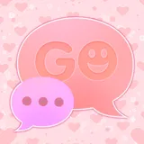 GO SMS Pro Pink Hearts Theme logo