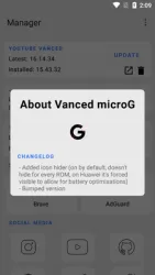 Vanced MicroG screenshot