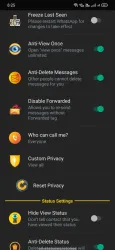 WhatsApp Black Gold screenshot