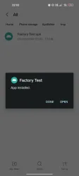 Factory Test screenshot