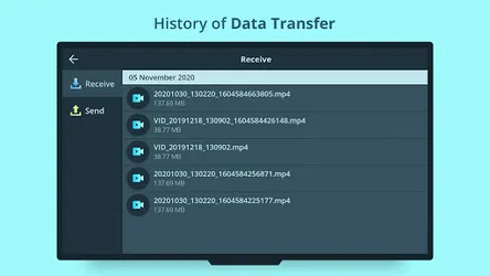 TV file transfer screenshot