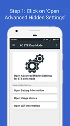 4G LTE Only Mode screenshot