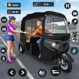 Modern Rickshaw Driving Games logo