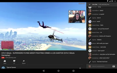 YouTube Gaming screenshot