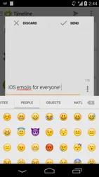 Sliding Emoji Keyboard screenshot