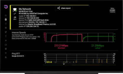 Speed Test WiFi Analyzer screenshot