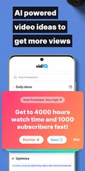 vidIQ for YouTube screenshot